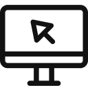 Monitor with cursor